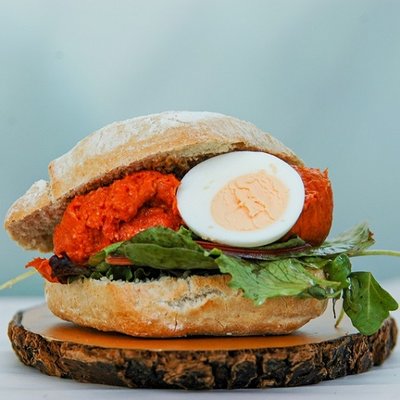Lunch box met filet Americain